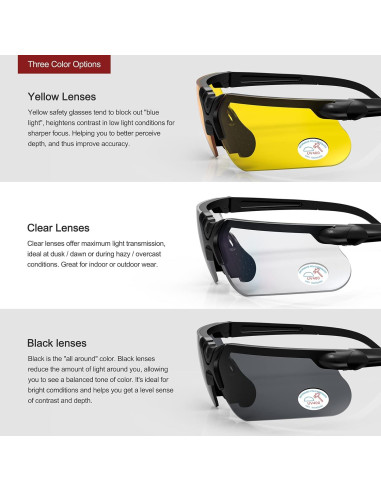 Gafas de Tiro XAegis con Estuche Antivaho Unisex