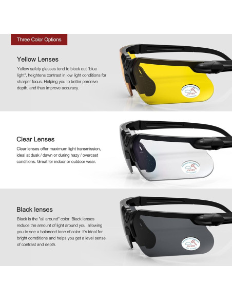 Gafas de Tiro XAegis con Estuche Antivaho Unisex