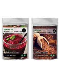 Combo Polvo de Remolacha Naturevibe 2267g + Canela Ceilán 454g