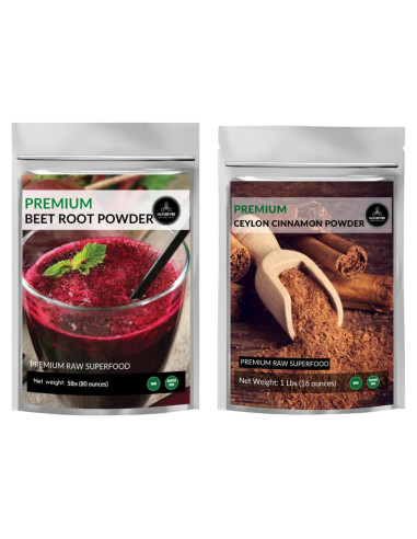Combo Polvo de Remolacha Naturevibe 2267g + Canela Ceilán 454g