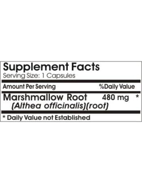 Raíz de Malvavisco 480mg - 100 Cápsulas Naturetition