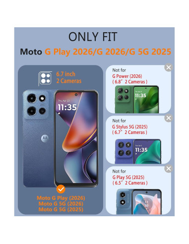 Funda FNTCASE para Motorola Moto G 2026/2025 - Protección Militar