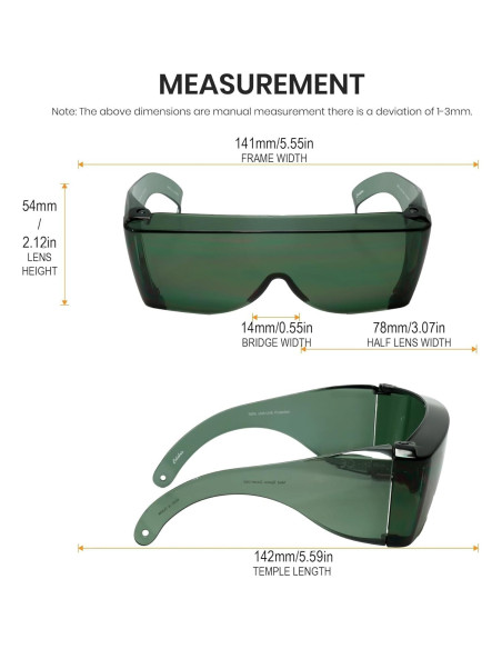 Gafas de Seguridad Calabria 3000 Fit Over 3pack UV 100%