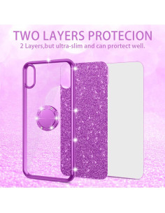 Funda de TPU Brillante Nancheng para BLU View 2 - Púrpura 2