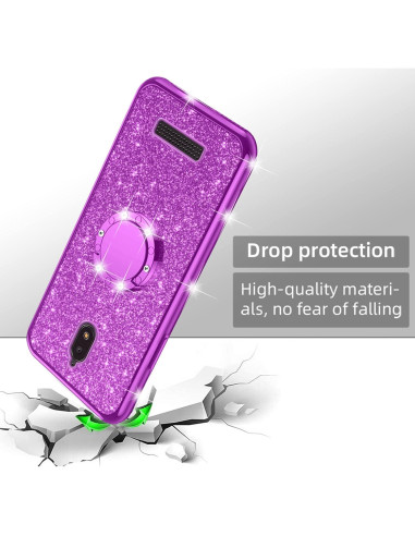 Funda de TPU Brillante Nancheng para BLU View 2 - Púrpura