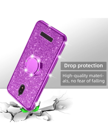 Funda de TPU Brillante Nancheng para BLU View 2 - Púrpura