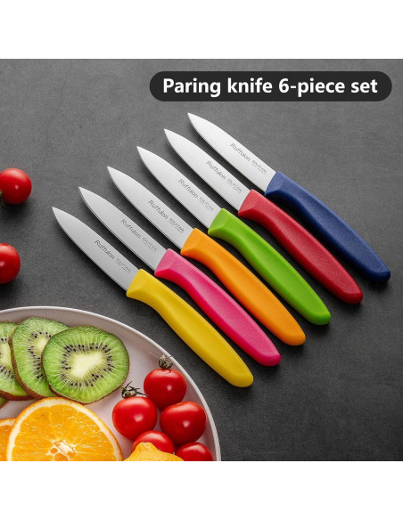 Juego de cuchillos de pelar Ruffulon 6 piezas acero inoxidable