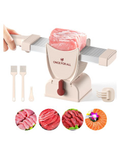 Cortador de Carne Manual UNA VEZ PARA TODOS - Rosa, 21.5 cm