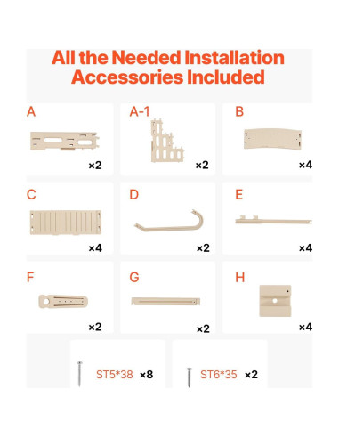 Escalera de piscina VEVOR 4 peldaños antideslizante taupe