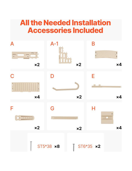 Escalera de piscina VEVOR 4 peldaños antideslizante taupe