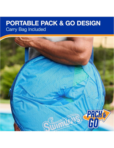 Flotador Inflable SwimWays Premium Recliner Azul 140x97 cm