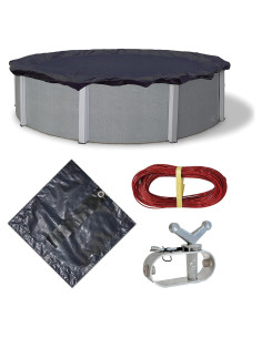 Cubierta de piscina Blue Wave 28 pies redonda invierno