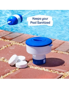 Dispensador Flotante de Cloro Sewanta para Piscinas - 3 Tabletas 2