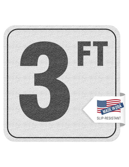 Marcadores de Profundidad de Piscina Vinilo Rojo 3FT - 1 Paquete