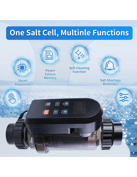 Clorador de Piscina de Agua Salada HOSOUTION 56784L Inteligente