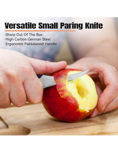 Cuchillo de Pelar TUO 6.35 cm Acero Inoxidable Ergonómico 2