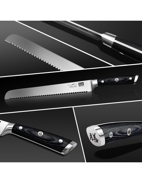 Cuchillo de Pan SHAN ZU 25.4 cm Acero Inoxidable 1.4116
