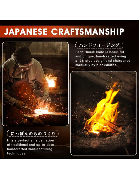 Cuchillo de Deshuesar Huusk 14 cm Acero Alto Carbono con Funda