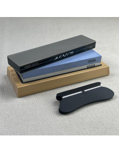 Kit de piedra de afilar Sattinrod 4 lados grano 400/1000 2