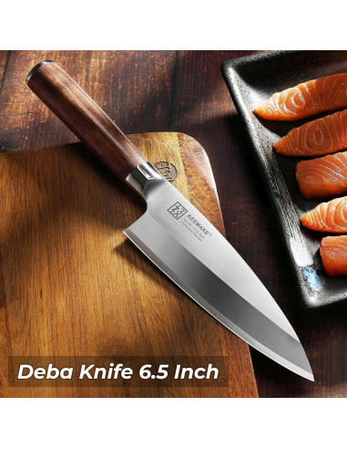 Cuchillo Deba KEEMAKE 16.5 cm Acero Inoxidable Alto Carbono