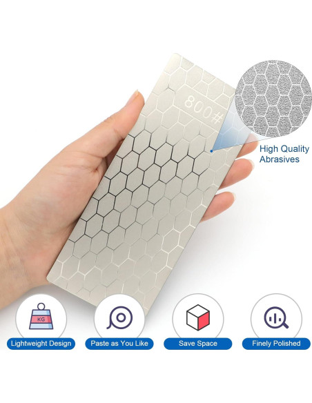 Piedra de Afilar de Diamante KITANIS 5 Piezas Grano 400 a 1200