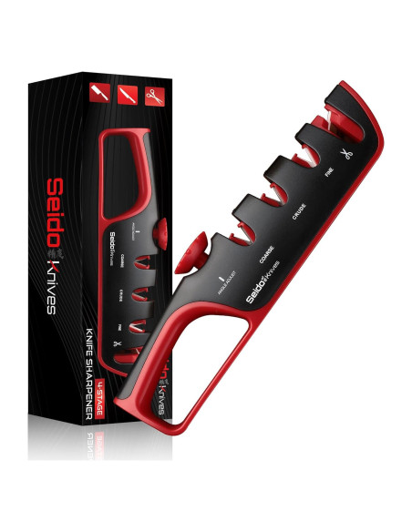Afilador de Cuchillos Profesional Seido Knives 4 Etapas