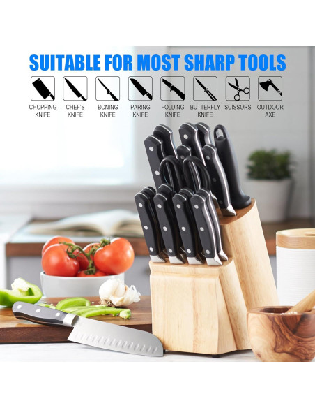 Piedra de Afilado Doble Grano 1000/6000 BABOSTOW con Base