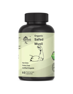 Cápsulas de Musli Safed Heroot | Suplemento Herbal 60 Cápsulas