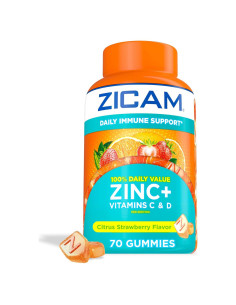 Zicam Suplemento Gummy Inmunológico 70 Unidades Zinc Vitamina C D