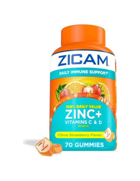 Zicam Suplemento Gummy Inmunológico 70 Unidades Zinc Vitamina C D