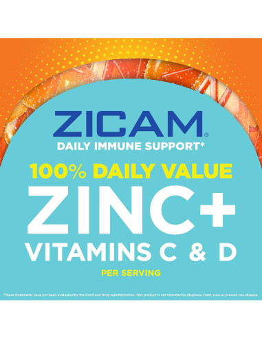 Zicam Suplemento Gummy Inmunológico 70 Unidades Zinc Vitamina C D