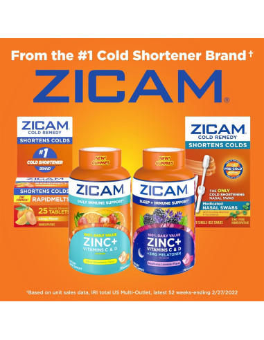 Zicam Suplemento Gummy Inmunológico 70 Unidades Zinc Vitamina C D