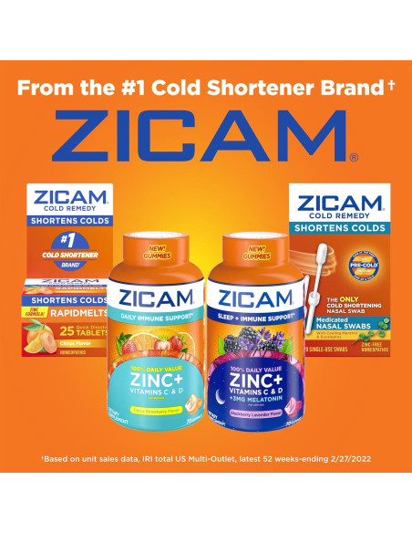 Zicam Suplemento Gummy Inmunológico 70 Unidades Zinc Vitamina C D