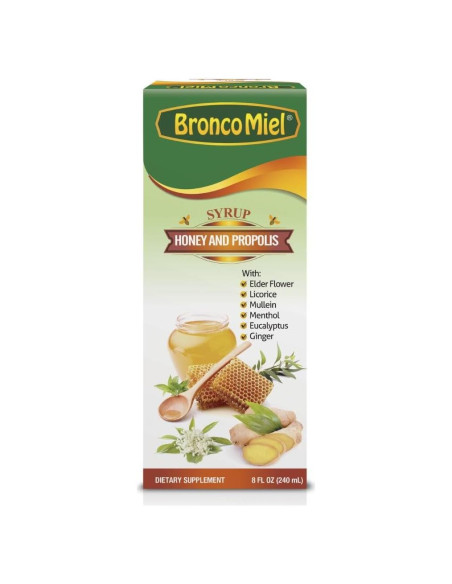 Jarabe BroncoMiel de Miel y Propóleos 236 ml - Soporte Inmunológico