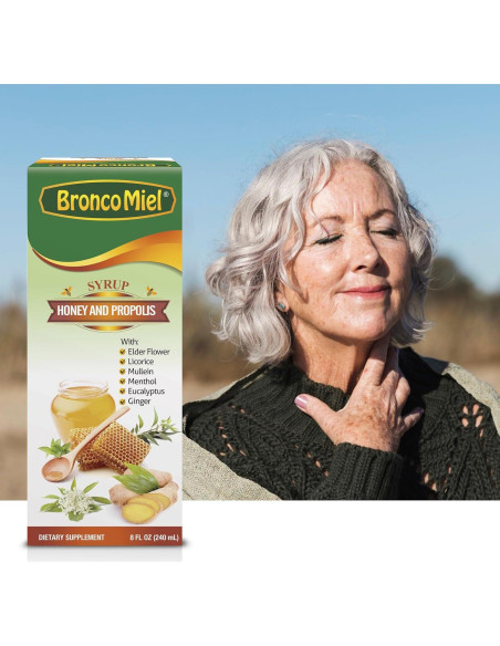 Jarabe BroncoMiel de Miel y Propóleos 236 ml - Soporte Inmunológico