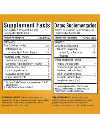 Jarabe BroncoMiel de Miel y Propóleos 236 ml - Soporte Inmunológico