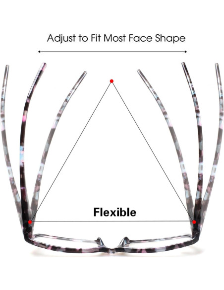 Gafas de lectura Kerecsen 5 pares moda mujeres 1.75x