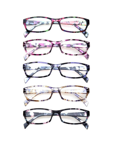 Gafas de lectura Kerecsen 5 pares moda mujeres 1.75x