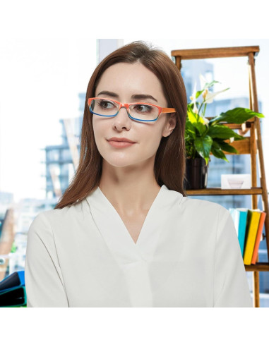 Gafas de lectura Kerecsen 5 pares moda mujeres 1.75x