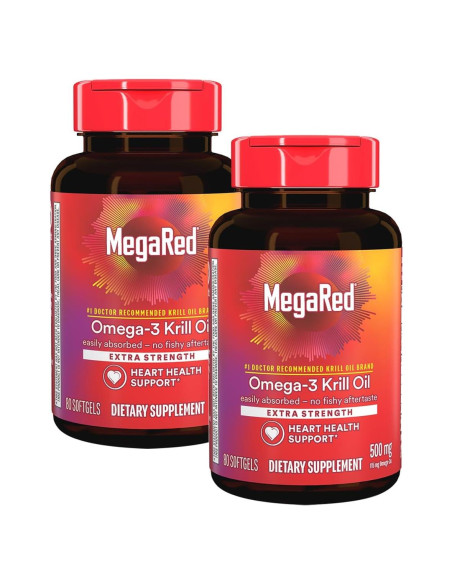 Suplemento Omega 3 MegaRed 350mg 120 Cápsulas Blandas