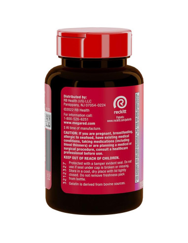 Suplemento Omega 3 MegaRed 350mg 120 Cápsulas Blandas