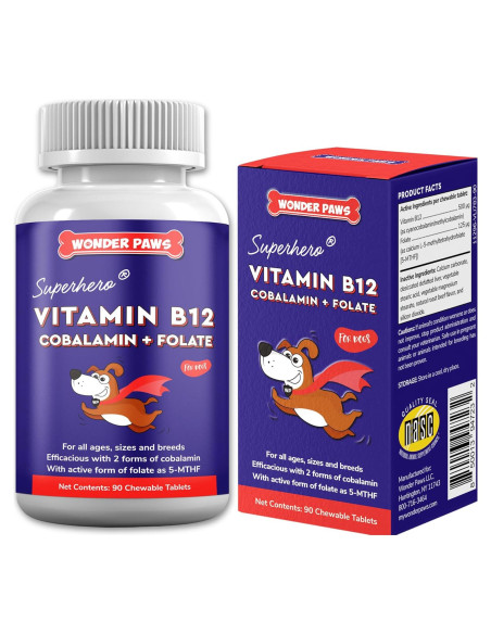 Suplemento Vitamina B12 Wonder Paws para Perros - 90 Masticables