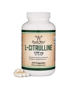 Cápsulas de L-Citrulina 1200mg Double Wood 210 unidades