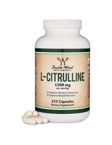 Cápsulas de L-Citrulina 1200mg Double Wood 210 unidades