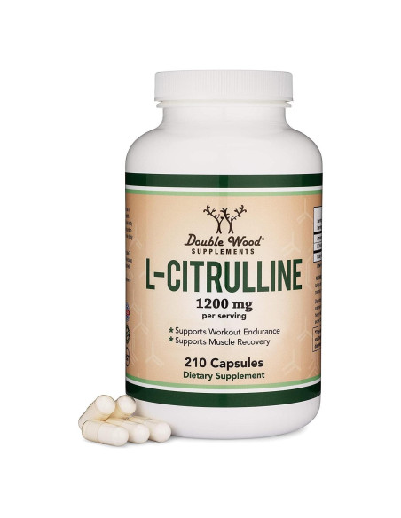 Cápsulas de L-Citrulina 1200mg Double Wood 210 unidades