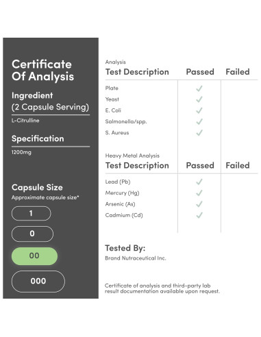 Cápsulas de L-Citrulina 1200mg Double Wood 210 unidades