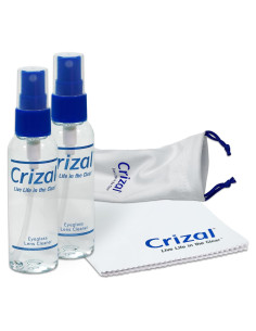 Kit Limpiador de Lentes Crizal 2 Botellas 60ml con Paño