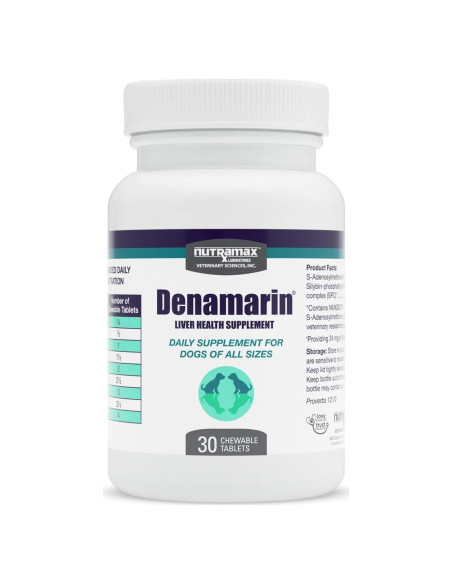 Suplemento Hepático para Perros Nutramax Denamarin 30 Tabletas