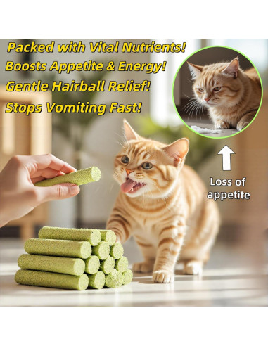 Galletas Liofilizadas para Gatos GREMBEB 90g - Control de Bolas de Pelo