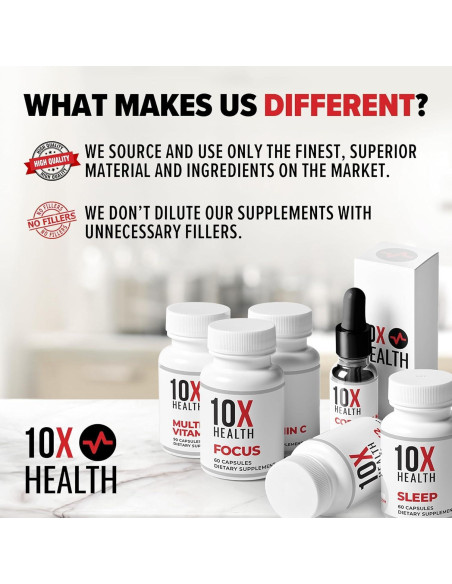 Suplemento de Cromo MIC 10X Health - 60 Cápsulas - Colina e Inositol